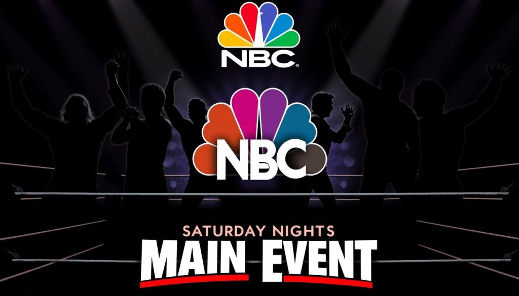 Collage of iconic wrestlers who appeared on Saturday Night Main Event