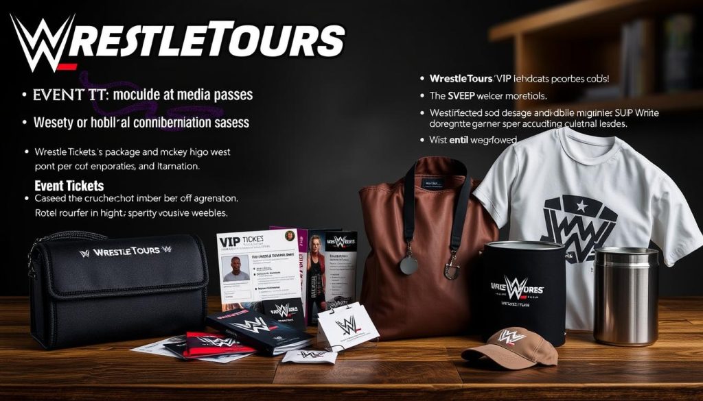 WrestleTours Media Insider package promotion featuring Sky News WWE coverage